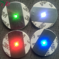 Ylaire Coloré LED Mini Bouteille Dessous De Verre avec Autocollant Adhésif Noël LED Tasse Dessous De Verre et Autocollant De Bouteille