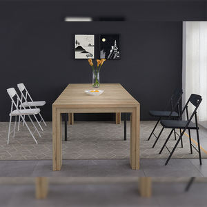 Tavolo Consolle Trasformabile in Rovere Bianco per Arredamento Casa, Tavolo da Pranzo Salvaspazio per Eventi - Product Image 6