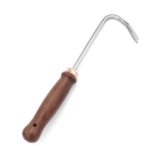 Ensemble d'outils de jardin à manche en bois avec fourche, truelle, houe et désherbeur pour la plantation et le creusement - Product Image 3