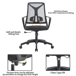 <span class=keywords><strong>Silla</strong></span> de Oficina Ergonómica Moderna de Tela con Soporte Lumbar Ajustable en Altura <span class=keywords><strong>para</strong></span> Trabajos Prolongados, Uso en el Hogar, <span class=keywords><strong>la</strong></span> <span class=keywords><strong>Mejor</strong></span> <span class=keywords><strong>Silla</strong></span> <span class=keywords><strong>para</strong></span> Sala de Conferencias - Product Image 5