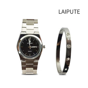 Laipute наборы деловых подарков для мужчин комплект часов с титановым браслетом модная одежда подарок - Product Image 3