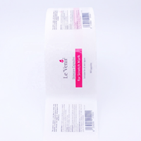 Emballage transparent, étiquette personnalisée avec logo, autocollant transparent, étiquettes brillantes, autocollant imperméable, étiquette adhésive transparente, cosmétique