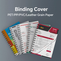 Couverture de reliure en plastique personnalisée A4 A5 A3 feuille de reliure PVC rigide transparente pour dossier de bureau et livre de reliure