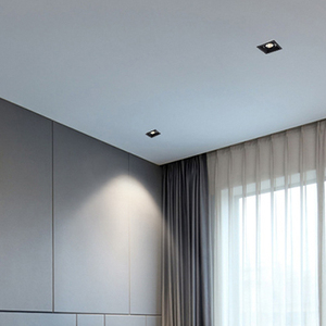 <span class=keywords><strong>Spot</strong></span> encastré rectangulaire noir à une tête 12W pour <span class=keywords><strong>plafond</strong></span>, éclairage LED - Product Image 4