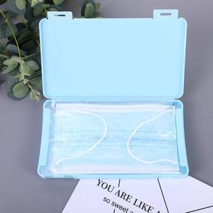 Boîte de rangement portable rectangulaire pour masques, bleu, blanc, rose, boîte de rangement de voyage, boîte d'organisation - Product Image 3