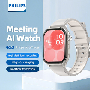 AI ses asistanı mobil uygulama kontrol çağrı hatırlatma ve cevaplama özellikleri ile Philips D10 orijinal kare şekli Smartwatch için - Product Image 2