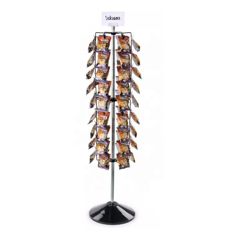 Candy Clip Potato Chips Hanger Chip Snack Strips Strips Metal Hanging Wire Clip Strips Display Rack With Hook