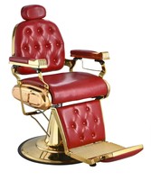 Fauteuil de Barbier Vintage pour Hommes aux Cheveux Gras, Réglable en Hauteur pour la Coupe et le Rasage