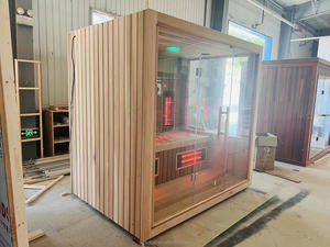 TRIUNITY SAUNA Sauna a Vapore e a Legna per 10 Persone, Bagno Turco Prefabbricato - Product Image 4