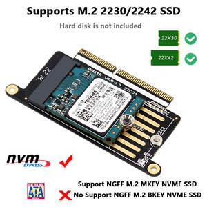 محول SSD جديد من A1708 بطاقة محول NVMe PCI Express PCIE إلى NGFF M2 SSD بطاقة <span class=keywords><strong>M</strong></span>.<span class=keywords><strong>2</strong></span> SSD لـ Macbook Pro Retina 13 بوصة A1708 2016 2017 - Product Image 4