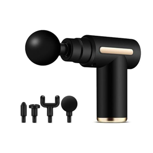 Pistolet de massage vibrant puissant pour tissus profonds, format de poche, 4 têtes de massage, contrôle de la vitesse à 4 niveaux, moteur à balais, 1800 mAh - Product Image 1