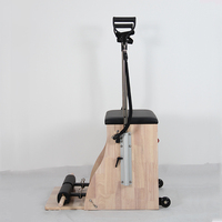 Chaise de Pilates en chêne de haute qualité et durable - Portable pour studio de Pilates et usage domestique, exercices de yoga et de musculation, design réglable