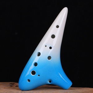Ocarina soprano (SF) en céramique faite à la main à 12 trous, instrument à vent pour la pratique et les spectacles, guide d'apprentissage gratuit - Product Image 3