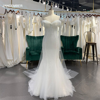 Jancember LSSG051 2024 Scoop robes de mariée femmes haute qualité élégante mère robes de mariée nouvelles robes de mariée Sexy