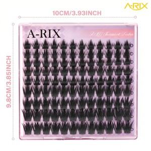 A-RIX Dramatic DIY Cluster Eyelash, Pestañas Postizas en Racimo, Banda Delgada y Suave, Hechas a Máquina, Sintéticas, Reutilizables, Mega Volumen, Curvatura D, Pestañas Individuales en Racimo - Product Image 6