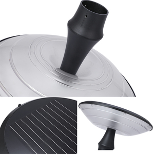 ไฟถนนโซลาร์เซลล์ IP66 กันน้ำสำหรับภายนอกอาคาร LED มุมกระจายแสง 360 องศา 1800 ลูเมนส์ 6000K ได้รับการรับรอง CE/FCC รับประกัน 2 ปี โครงอะลูมิเนียม - Product Image 5