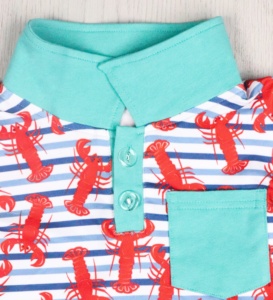 Tutina Estiva per Neonati con Colletto e Bottoni, Maniche Corte, Stampa Tecnica, Taglie Grandi, <span class=keywords><strong>Abbigliamento</strong></span> per Bambini Maschi - Product Image 4
