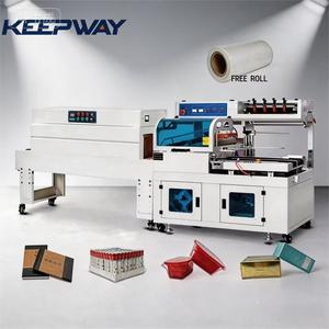 Máquina Automática de Sellado y Envoltura Termoencogible para Botellas de PET/Jabón/Bandejas de Huevos/Libros, Máquina de Envoltura con Túnel de Encogimiento - Product Image 1