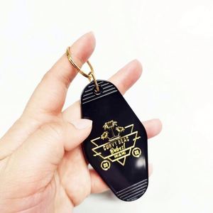 Custom logo Promotional Blank <b>Plastic</b> Motel Hotel Room Keychain Blank With Promotion Gift - Product Image 2