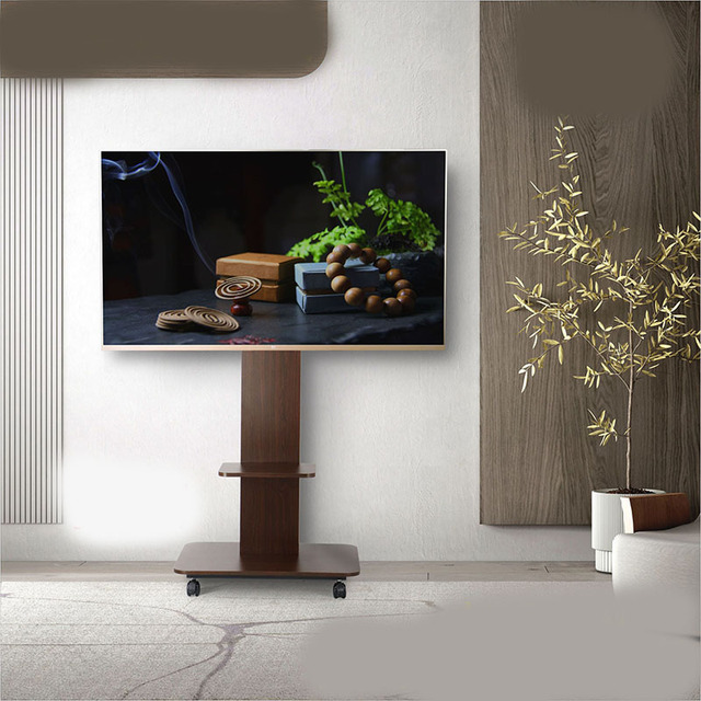 D Mobile Tv Carts Suitable for 32-65'' Tv With Universal Wheels Removable Lcd Tv Stand Other Home Appliance Parts Floor Stand