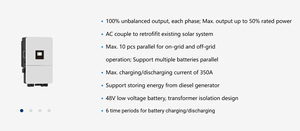 Cho deye 16kw/18kw lai biến tần cho sử dụng nhà sun-14/15/16/18/20k-sg05lp3 EU-SM2 năng lượng mặt trời biến tần với LAI LƯỚI - Product Image 5