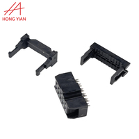 Pas d'en-tête de boîte 2.54mm IDC 3 pièces Double rangée broches plaquées laiton 2*8P 2*14P 2*25P connecteurs IDC mâles et femelles