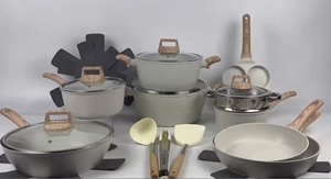 Juego de Utensilios de Cocina de 21 Piezas, Antiadherente, de la Mejor Calidad, Ollas de 28 cm, 24 cm, 20 cm y 18 cm, <span class=keywords><strong>Sartenes</strong></span> de 28 cm y 24 cm, con Utensilios de Silicona, Base de Inducción - Product Image 5