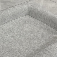 ETRIP PET Vente en gros Lit pour chien orthopédique de luxe avec logo personnalisé, lavable, avec fond antidérapant, en mousse à mémoire de forme