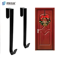 Yiwang ganchos de porta da frente da varanda, ganchos de metal decorativos da bainha do natal