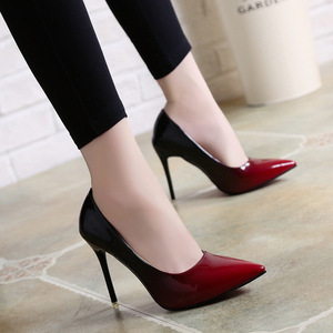 Décolleté da donna eleganti eleganti <span class=keywords><strong>scarpe</strong></span> basse con tacco alto a punta formale - Product Image 1