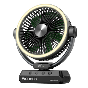 DH3 30000mAh <span class=keywords><strong>LED</strong></span> Quạt cắm trại lớn [Thời gian chạy tối đa 35h] hoạt động im lặng luồng không khí lớn có thể sạc lại quạt làm mát bàn với ngân hàng điện - Product Image 1