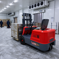 Chariot élévateur électrique compact à 3 roues de 1 tonne, chariot élévateur électrique de 1000 kg alimenté par batterie, certifié CE, prix d'usine, chargement de conteneurs
