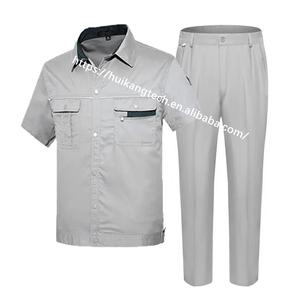 65% Polyester 35% Coton 2 Pièces Ensembles Costume de Travail pour Hommes Mécanicien de Vêtements de Travail