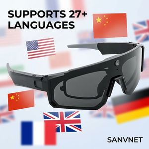 Lunettes de sport intelligentes SNT SOLIS avec caméra 8MP, enregistrement vidéo, lecteur de musique, contrôle par application, lunettes intelligentes IA 2026 - Product Image 2