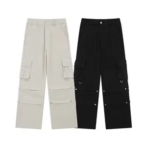 Pantaloni Cargo Casual con tasche grandi di alta qualità pantaloni Cargo Unisex