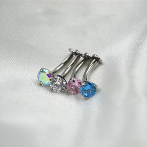 G23 Titanium Piercing <span class=keywords><strong>Banane</strong></span> Flottant <span class=keywords><strong>Nombril</strong></span> piercing bijoux - Product Image 5