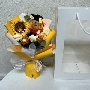 Bouquet di giocattoli fatti a mano personalizzati <span class=keywords><strong>regalo</strong></span> di san valentino per la laurea di <span class=keywords><strong>compleanno</strong></span> della ragazza orso mazzi di fiori per studenti e insegnante <span class=keywords><strong>regalo</strong></span> - Product Image 6