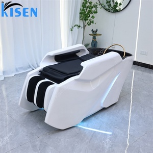 Fauteuil de lavage de cheveux Kisen Cool Salon Furniture avec lumière LED, garantie d'un an, très populaire, pour spa capillaire - Product Image 2