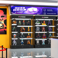 Vitrine de présentation de perruques éclairée par LED, verrouillable, en verre trempé de 8 mm avec mannequin, pour salon de coiffure et institut de beauté, directement de l'usine