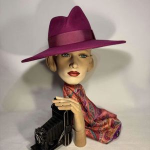 Classic Solid Color Wool Felt <b>Hat</b> with Webbing Decoration Pure Wool Casual Character Style Fedora <b>Hats</b> - Product Image 2