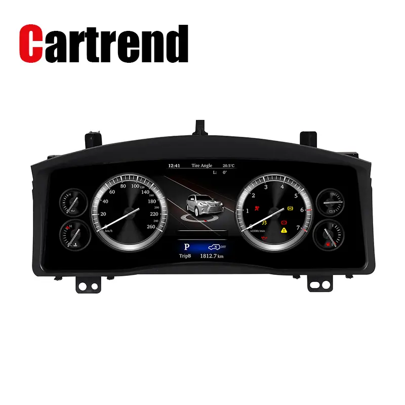 12.5 inch Auto Instrument Cluster Panel For Toyota LAND CRUISER Car Digital Instrument With Linux System Upgraded Speedometer
