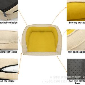 Cama Ortopédica Reclinable para Perros y Gatos, Diseño Sólido Protector para Invierno, Desmontable y Lavable, Tipo Nido para el Hogar, para Sueño Profundo - Product Image 4