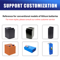 Batteries au lithium LiFePO4 rechargeables personnalisées 12V-72V 20Ah-200Ah pour vélos électriques, motos, scooters avec 6000 cycles
