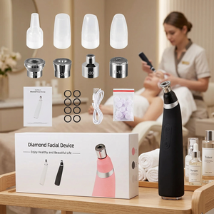 Appareil de microdermabrasion au diamant, jet d'oxygène, peeling-vacuum, éliminateur de points noirs, nettoyage en profondeur, élimination des peaux mortes, hydratation - Product Image 1