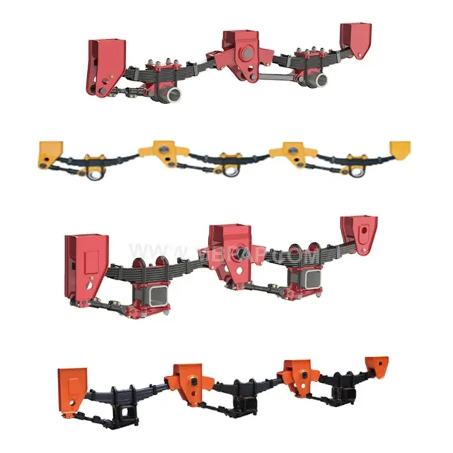 China Fabriek Goede Prijs Semi Trailer Truck Bladveer Trailer Schorsing Fuwa En Bpw Mechanische Vering