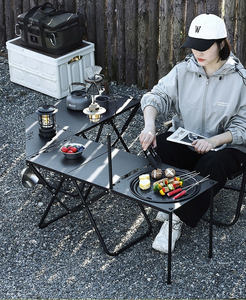 Xách tay Trọng lượng nhẹ chiến thuật gấp bảng hiện đại cho cắm trại ngoài trời Dã ngoại Đường phố bán hàng tự động dễ dàng lưu trữ nhỏ gọn đồ nội thất - Product Image 4