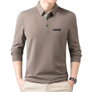 Wholesale Custom Logo Printing Embroidery <b>Shirts</b> <b>Men</b> Kids Plain Work Golf Long Sleeve Button up Polo <b>T</b> <b>Shirt</b> - Product Image 1