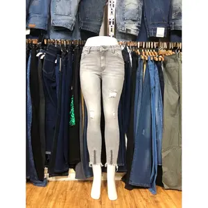 Jeans Wanita Atasan Desainer Kuning Hitam Bodyshaping Pinggang Elastis Seksi Ukuran Besar Jeans Putih Pinggang Tinggi 3x Celana untuk Wanita