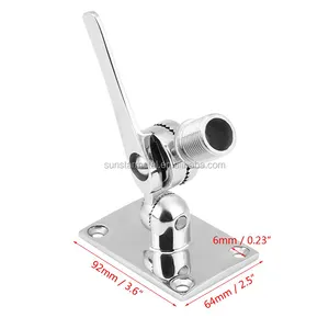 Station de base fixe d'antenne en acier inoxydable, ajustable, pour bateaux