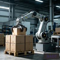 Palettiseur robotisé industriel BAOT, déplacement horizontal de 1300 mm, vertical de 1850 mm, robot d'empilage automatique de cartons et de sacs, capacité de 120 kg